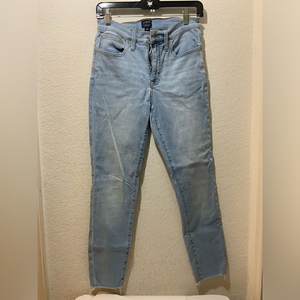 J Crew women’s 9”High Rise Skinny Jeans size 26